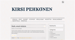 Desktop Screenshot of kirsipehkonen.net